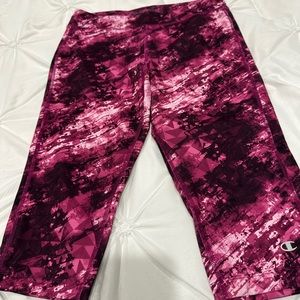 Champion power flex size Medium crop workout bottoms Fusia